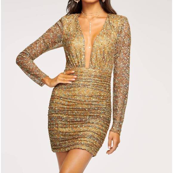 RAMY BROOK Dresses & Skirts - NEW RAMY BROOK leith plunging neck dress in magical mesh